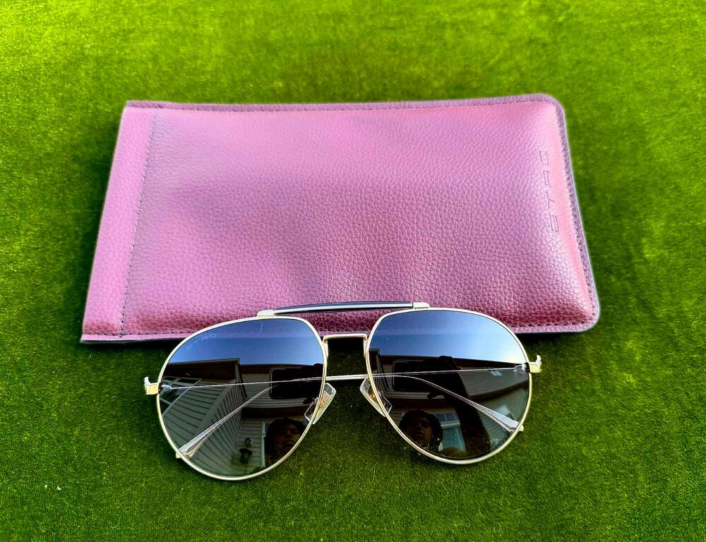 🏷️ NEW ETRO Milano Rose Gold Pilot Sunglasses – with Leather Case